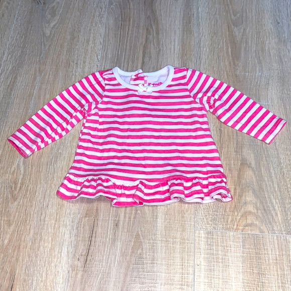 Nanette Lepore Kids 3-6 month striped long sleeve top - Picture 1 of 5